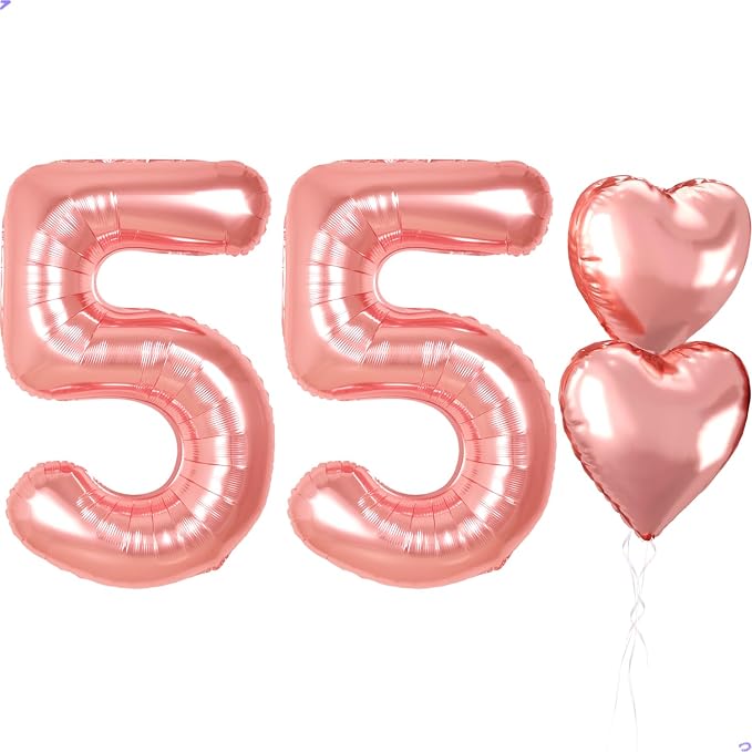 40 inch Rose Gold Birthday Balloons by Unknown