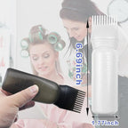 ELANE 4 Pack Root Comb Applicator Bottle,Oil Comb Applicator for Hair Dye Shampoos Hair Salons (2 Black + 2 White)