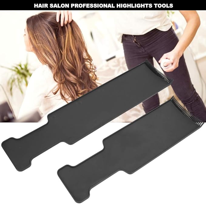 Balayage Highlighting Board,2 Pieces Flat Top Comb Board Balayage Paddle,Flat Top Paddle Board Comb Hair Coloring Kit for Hair Dye and Salon Uses