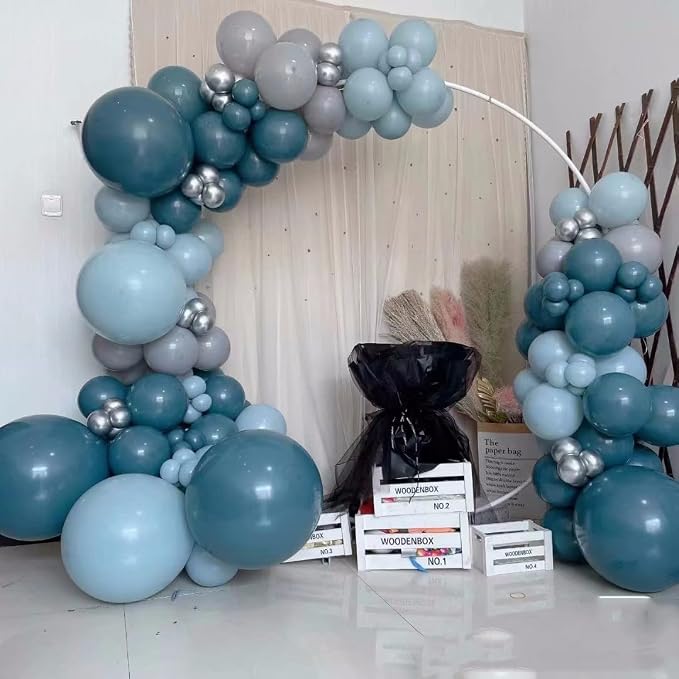 Retro Peacock Blue Balloons, Birthday Decoration, Wedding Party, Baby Shower - Image 3