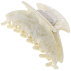 Camila Paris CP3266 French Hair Clip for Women, Small 2.75 inch Handmade, White, Girls Hair Claw Clips Jaw Fashion Durable Styling Hair Accessories for Women, Strong Hold No Slip Grip. Made in France