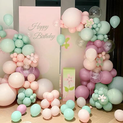 MEBAY Dusty Green Purple Nude Balloon Arch Kit - Image 3