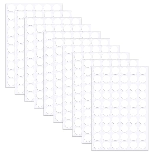 600pcs 0.59 Inch Double Sided Sticky Dots, Mini Clear Glue Adhesive Dots by Juasky