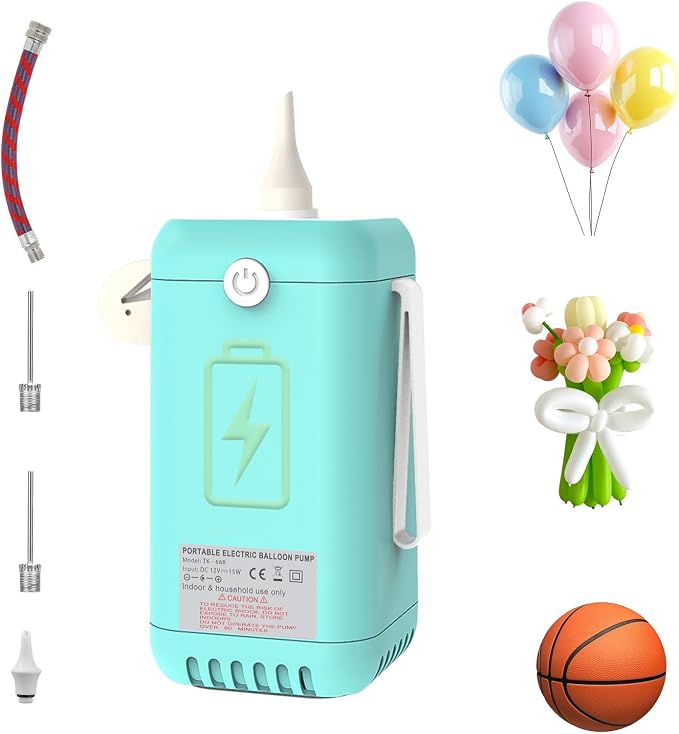 AXHJ Balloon Pump Electric Air Pumps, 2-in-1 Electric Air Balloon Pump，Balloon by AXHJ