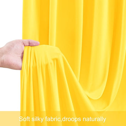 10 Panels Yellow Backdrop Curtains - Image 7