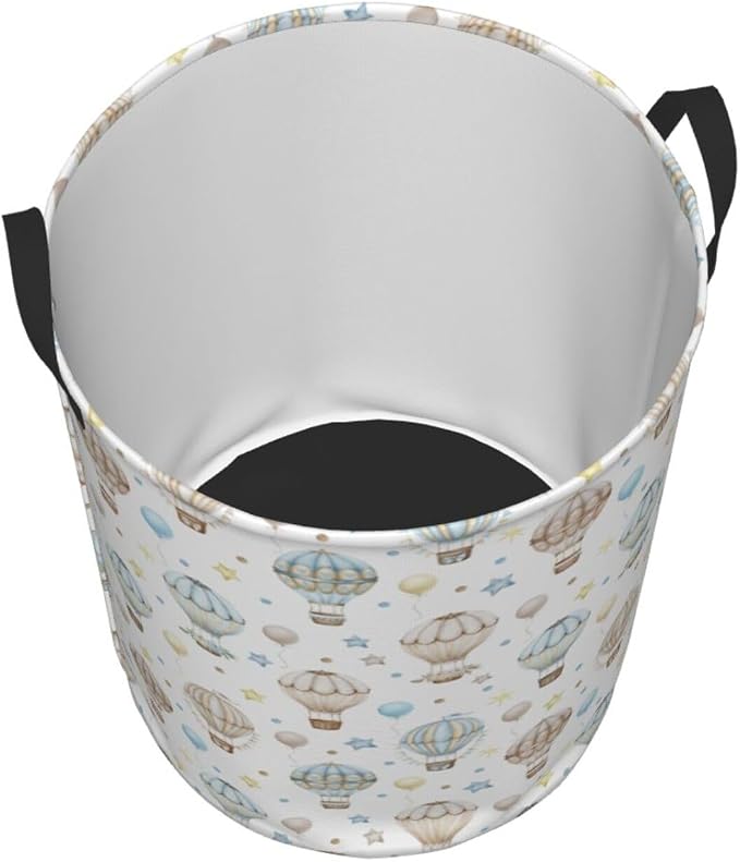 Cute Hot Air Balloons Laundry Hamper Bag - Image 2