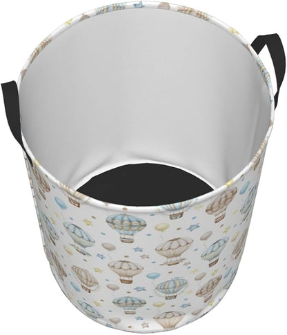 Cute Hot Air Balloons Laundry Hamper Bag - Image 2