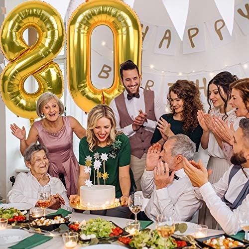 TONIFUL 40 Inch Gold Foil Number 50 Balloon, 50th Birthday Decorations | Large - Image 4