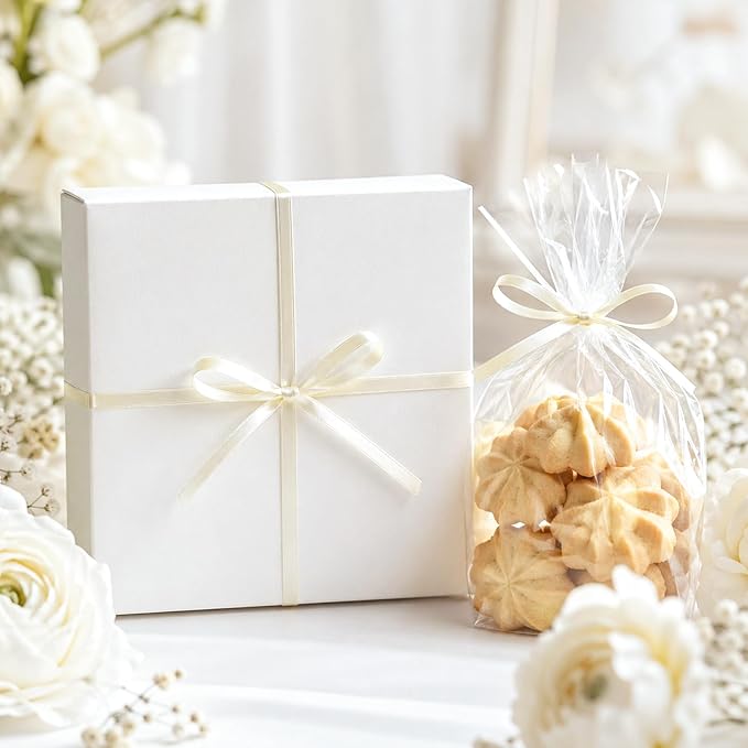 KINGLAKE Ivory Satin Ribbon - Image 4