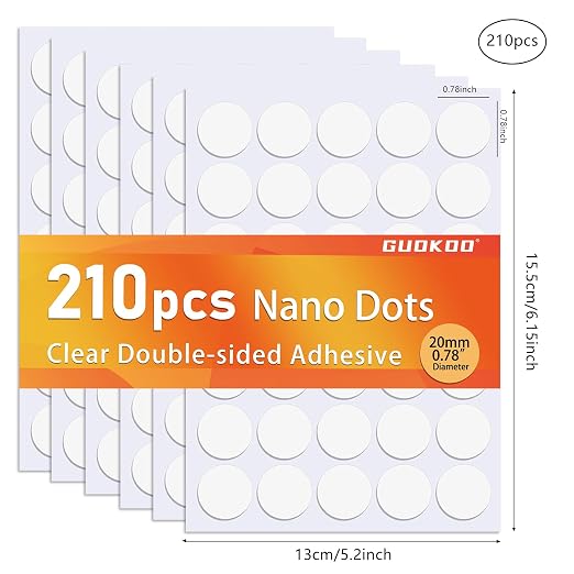 210 Pcs Double Sided Tape Museum Gel Sticky Tack, Removable Non-Marking - Image 7