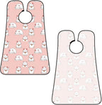 Beard Hair Catcher for Men, Waterproof Shaving Bib Apron Non-Stick, Trimming Tool for Dad Husband, Japan Lucky Cat Funny Fat Cats Pink Shave Bib