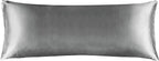BEDELITE Satin Body Pillow Cover, Super Soft and Cooling Body Pillow Pillowcase for Hair and Skin, Breathable Silky Full Long Pillowcase Cover(20"x54", Grey)