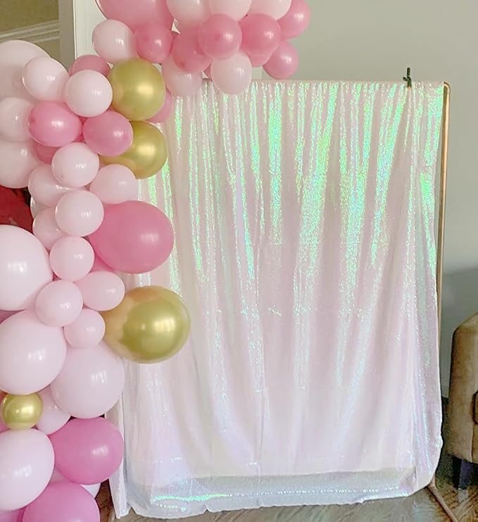ShinyBeauty 4FTx6FT Sparkly Sequin Photo Backdrop, Photo Booth, Photography - Image 2