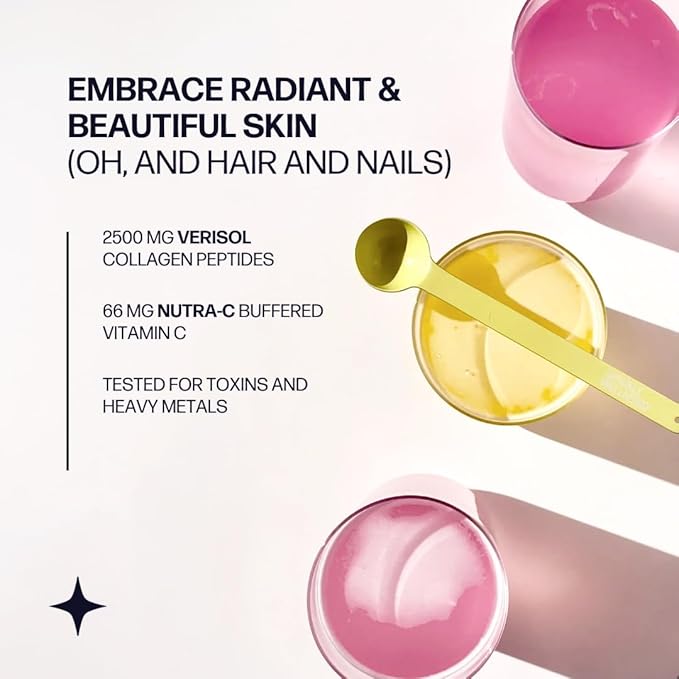 Sparkle Wellness VERISOL Bioactive Hydrolyzed Collagen Peptides | Collagen Powder Supplement with Vitamin C for Skin, Hair & Nail Health | Skin Boost (Tropical) [30-Serves]