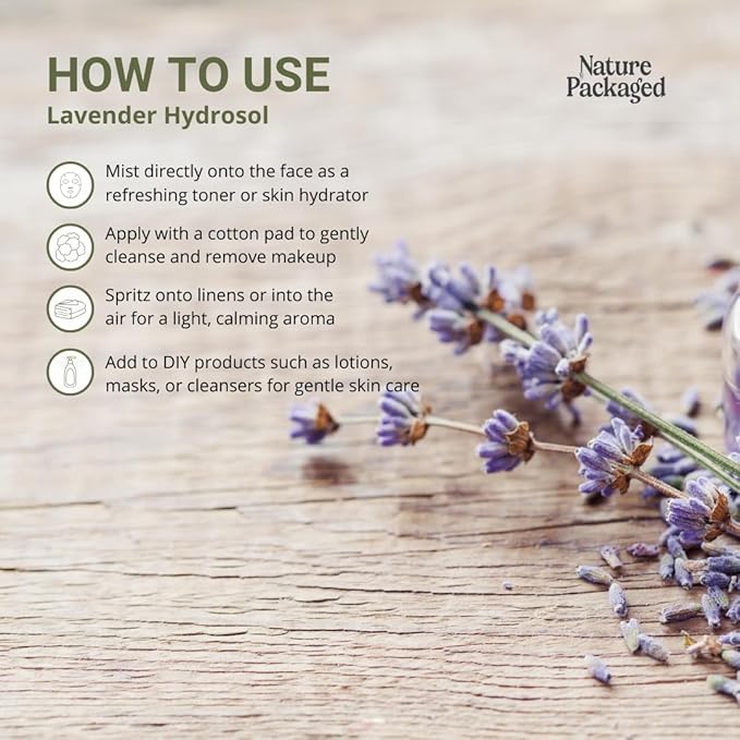 Lavender Hydrosol - Pure Steam Distilled Floral Water Spray for Face Toner, Facial Mist & DIY Skincare - Lavandula Angustifolia Hydrating Skin Refresher & Linen Spray - 100% Natural 1 Gallon