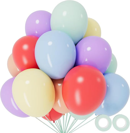 110pcs Pastel Balloons 12 Inch, Pastel color balloons Assorted Latex Ballons by KUULBELAballoons