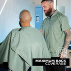 Barber Strong The Barber Cape Haircut Cover for Men, Hair Repelling and Static-Reducing Material, Water Resistant Fabric