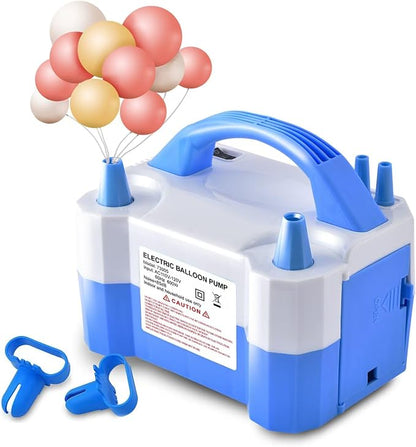 Electric Air Balloon Pump, Portable Dual Nozzle Electric Balloon Inflator/Blower by Unknown