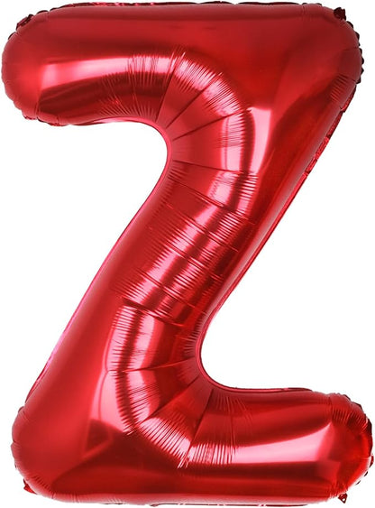 AULE 40 Inch Red Z Balloon Letter Foil A-Z Birthday Big Alphabet | Birthday by AULE