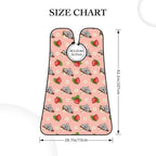 Beard Trimming Hair Catcher, Cartoon Koala Bear Strawberry Flower Leaf Light Pink Shave Bib, Non-Stick Bib Apron Waterproof, Shaving Tool for Men for Husband Father’s Day