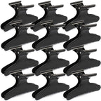Ondder Hair Clips for Styling Sectioning Black Butterfly Hair Clips Clamps Claws Pro Salon Hair Clips for Cutting, Styling, Sectioning, Coloring Hair styling Clips Butterfly Clips Hair Accessories for