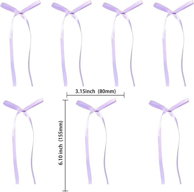 Ephlyn 30Pcs Bow Cupcake Toppers Valentine's Bowknot Ribbons Coquette Bow High - Image 2