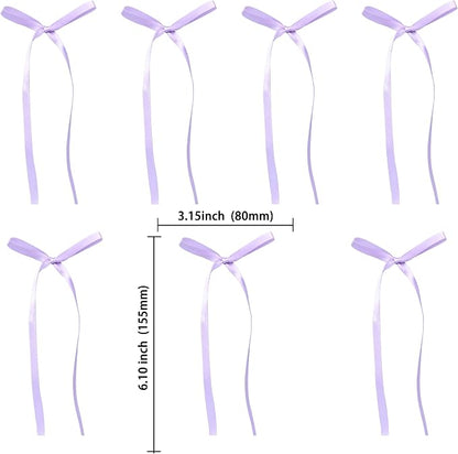 Ephlyn 30Pcs Bow Cupcake Toppers Valentine's Bowknot Ribbons Coquette Bow High - Image 2