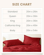 THXSILK 100% Pure Mulberry Silk Pillowcase for Hair and Skin - Upgraded Real Grade 6A+ Mulberry Silk - Durable, Soft & Anti-Aging Silk Pillow Case with Zipper(California King Size 20"x40", Red)