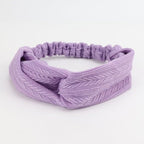 Elastic Knotted Headbands for Women Wheat Pattern Cloth Head Hair Bands for Women's Hair Non Slip Boho Wrap Twisted Hair Accessories