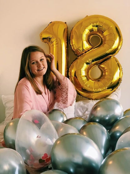 Balloons Number 40 Inch Gold 50 Balloon - Image 2