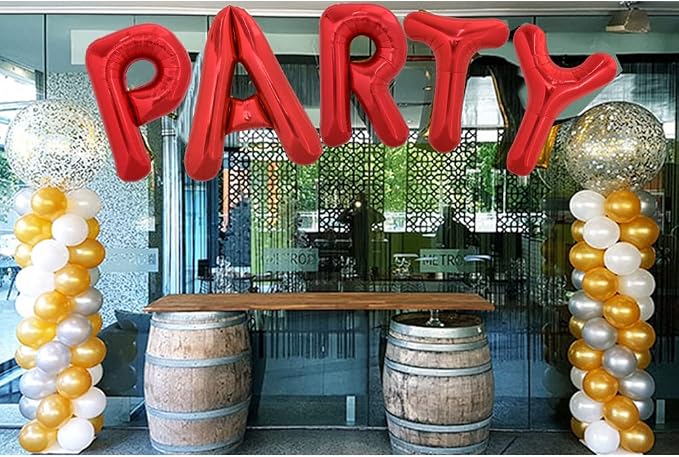 TONIFUL 40 Inch Large Bright Red Letter Balloons A-Z, Giant Jumbo Helium Foil - Image 4