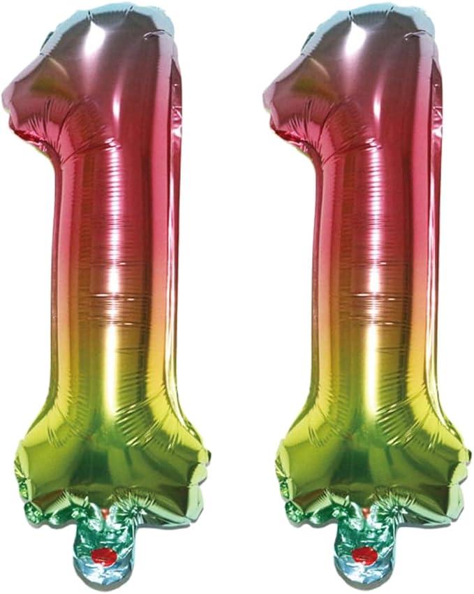 Number 11 Balloon Foil Mylar Balloons by YPSelected