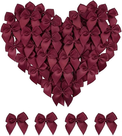 100 Pcs Mini Bows + 100 Glue Dots, by GAJILON