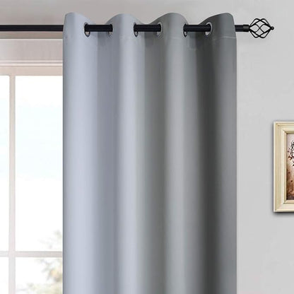 Yakamok Ombre Curtains Grey and Greyish White - Image 3