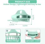 Gentle Scalp Massager,Silicone Scalp Scrubber for Any Hair Type,Soft Scalp Brush for Wet & Dry Use,Head Massage Stress Relax Easy to Hold Hair,Scalp Massager Tool (Mint Green)