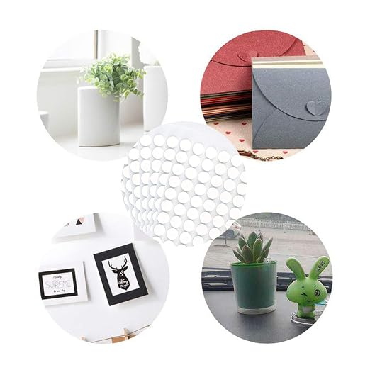 Pistha 10 Sheet Foam Round Dots Double-Sided Adhesive 3D Craft Foam Tape - Image 6