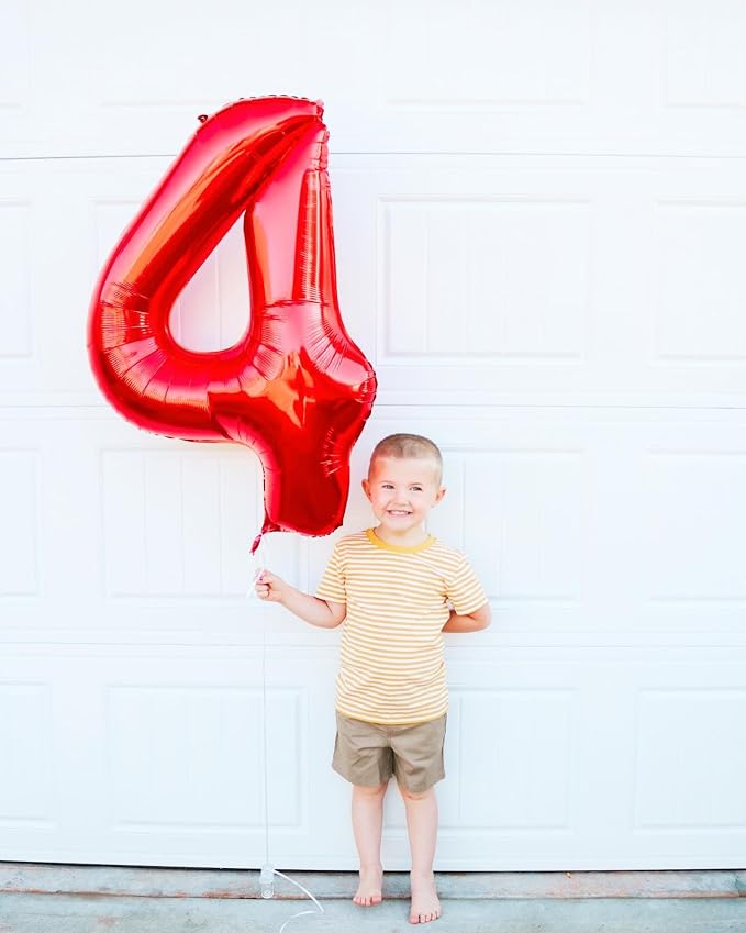 Red Number 13 Balloon 40 Inch - Image 4