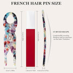 Sunolga 4pcs Prestige French Hair Pins for Women, 4.38" Large, Serrated Anti-Slip Design, Curved Shape for Better Head Fit, Coquette Elegant Hair Accessories for Updos, Chignon, Bun Hairstyles