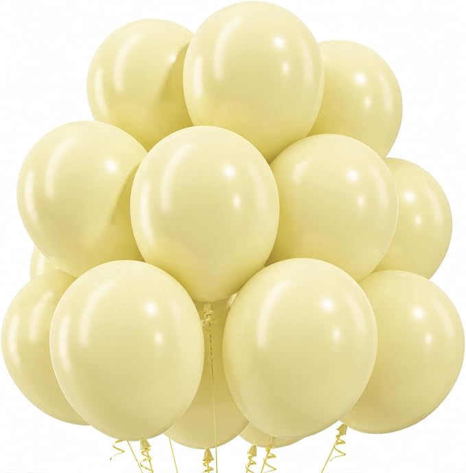 Pastel Yellow Balloons by Togvu