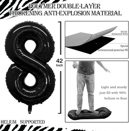 Number 28 Balloons for 28th Birthday Party Decorations, 42 Inch Jumbo Foil - Image 2