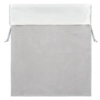 Segbeauty Large Velvet Drawstring Bags, 15.7x11.8in Satin Flannel Storage Bag, 40x30cm Hair Dryer Bags Drawstring Bag Velvet Gift Bag with Satin Liner for Hair Diffuser Clothes Travel Bathroom Gray