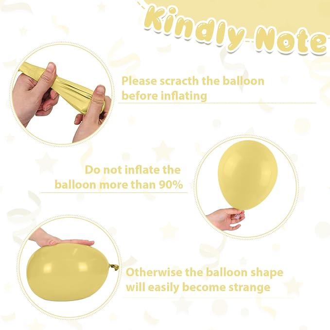 Pastel Blue Yellow Balloons - Image 7