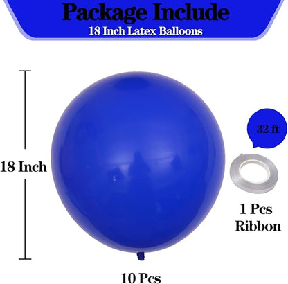 18 Inch Klein Blue Balloons, Baby Shower, Birthday Party and Event Decoration - Image 4