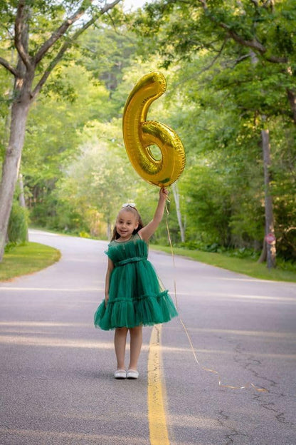 6 Balloon Numbers Birthday Decorations, 40In Gold Balloons - Image 3