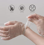 Vinyl Gloves Case Strong 4 MIL Latex Free Powder Free 10 Boxes| 1000 Gloves