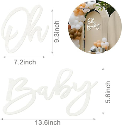 Oh Baby Sign for Baby Shower Backdrop - Image 2
