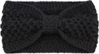 DRESHOW Knit Crochet Headband for Women Ear Warmer Soft Turban Stretch Warmer Headbands Winter Fashion Head Wrap