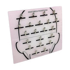 Extension Holder - Styling Extension Holder, Acrylic Hair Separator, Hair Extension Holder Board | Hair Tinsel Organizer, Home And Salon Wig Grafting Plate With Clip For Hairpieces Sectioning Display
