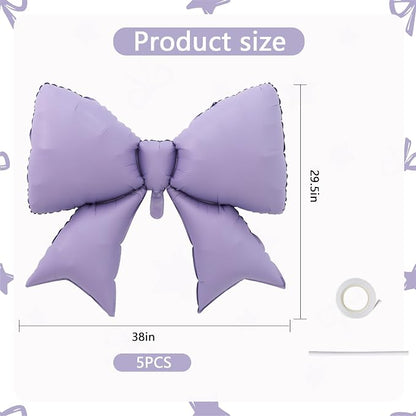 38 Inches Bow Balloon Purple - Image 2