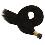 YoungSee I Tips Hair Extensions Human Hair Dark Brown Itip Hair Extensions Real Human Hair Brown Itip Hair Extension 18 Inch 60s 50g Pre Bonded Hair Extension for Everyday Wear